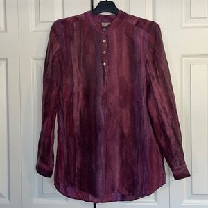 J Jill Silk Shirt 100% percent silk